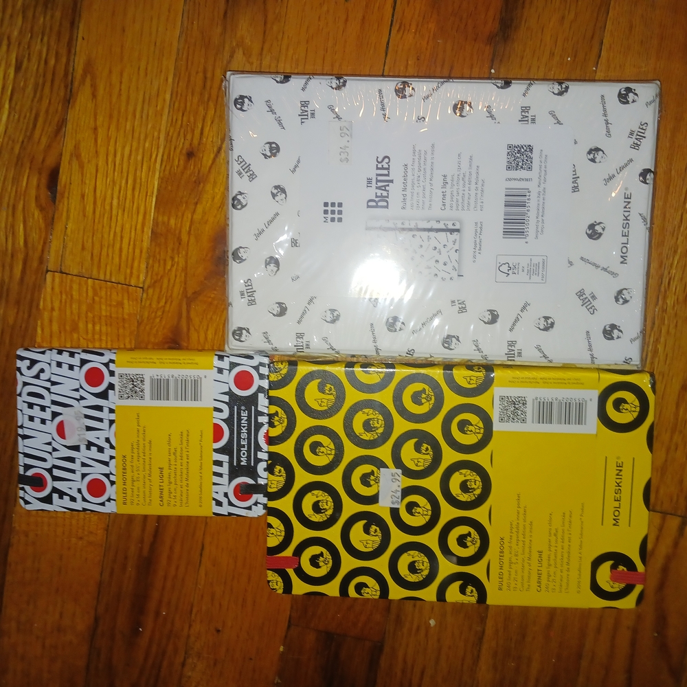 Moleskine Yellow and Black Beatles Limited Edition Notebook